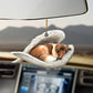 Sleeping Dog Angel Car Pendant, Acrylic Hanging Ornament for Cars, Doors & Home Decor