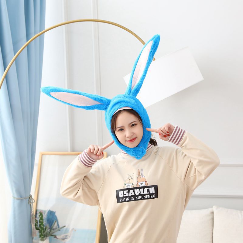 Bunny Ears Hat, Plush Headgear & Cute Photo Prop