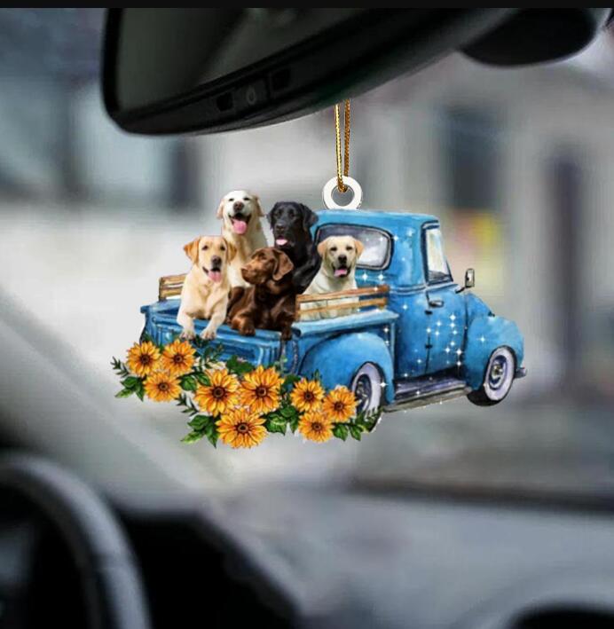 Sleeping Dog Angel Car Pendant, Acrylic Hanging Ornament for Cars, Doors & Home Decor