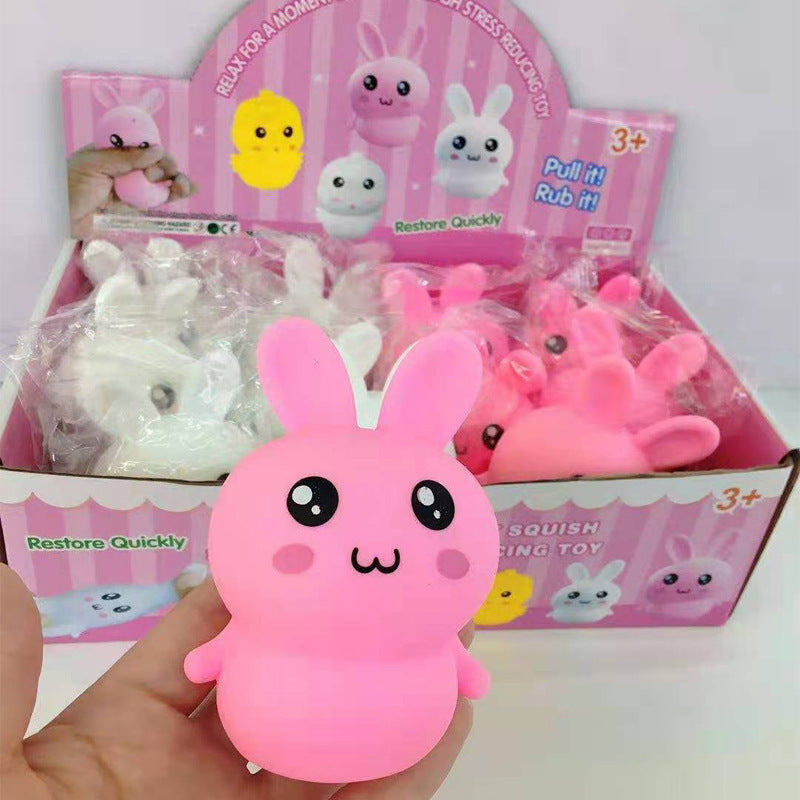 Stress Buster Bunny: Creative Cute Squeezing Toy for Venting (TPR Material).