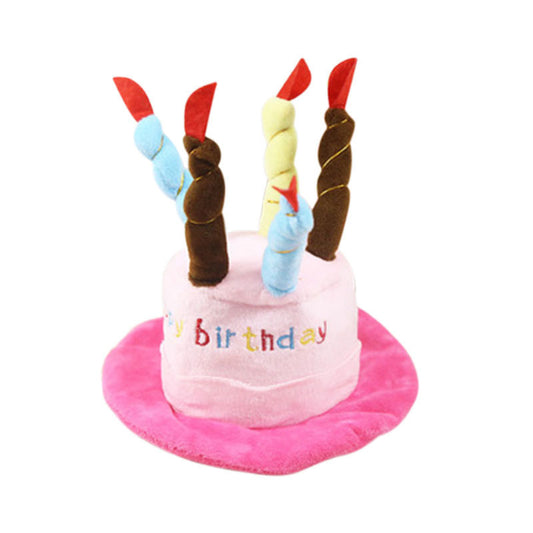 Cute Dog Birthday Hat Toy, Fun Pet Birthday Gift Accessory (21×15×6.5cm)