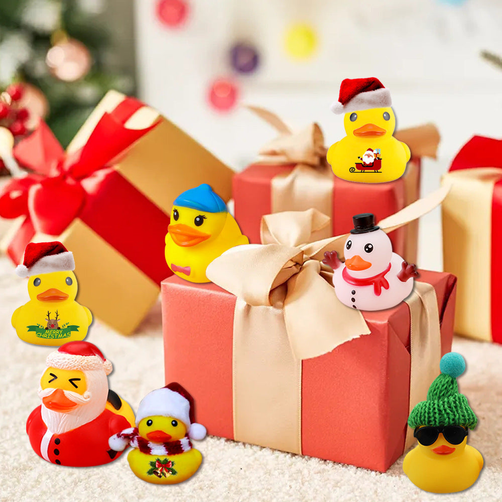 Holiday Fun: Fashion Personalized Christmas Rubber Duck Toy (Giraffe, Multi-Skill Training).