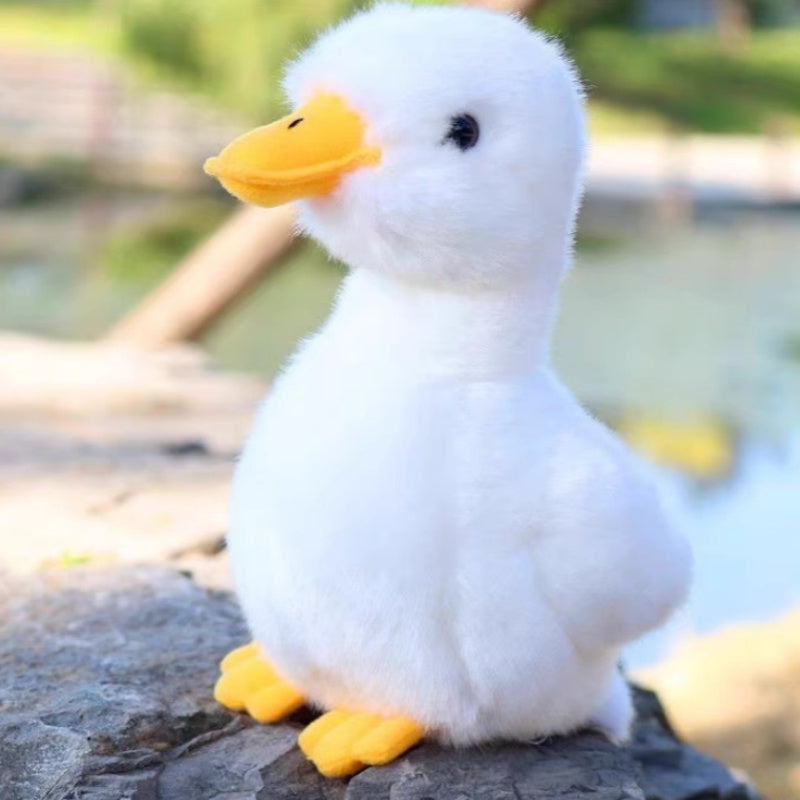 Simulation Plush Small Yellow Duck Doll – Cute 17cm Stuffed Toy for Kids
