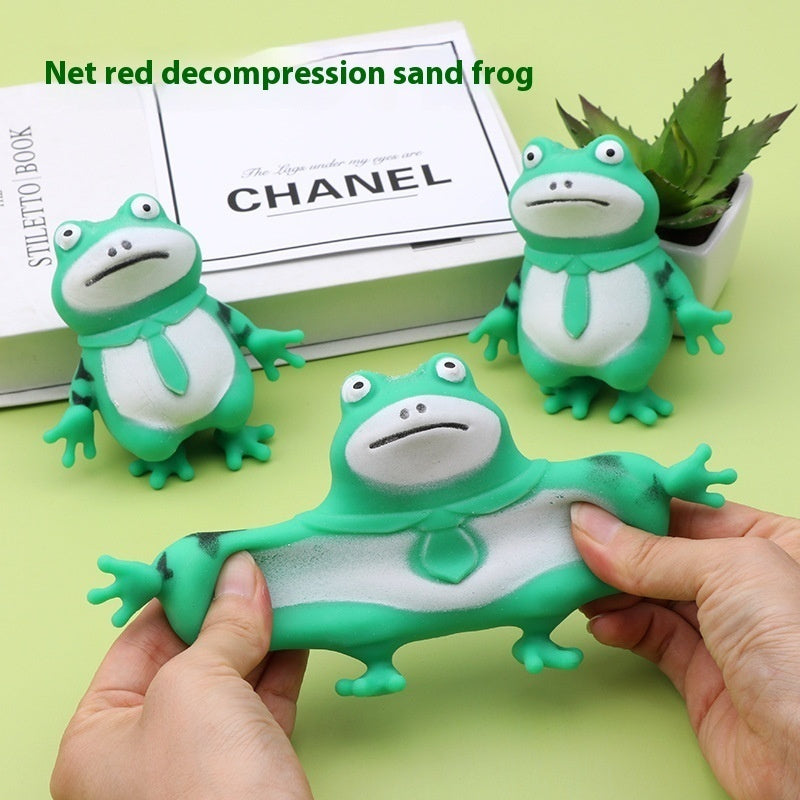 Stress Buster: Trend Cartoon Little Frog Vent Decompression Squeeze Toy.
