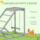 Swing Set with Chicken Perch and Hen Ladder, Chicken Coop Toys for Active, Healthy Hens