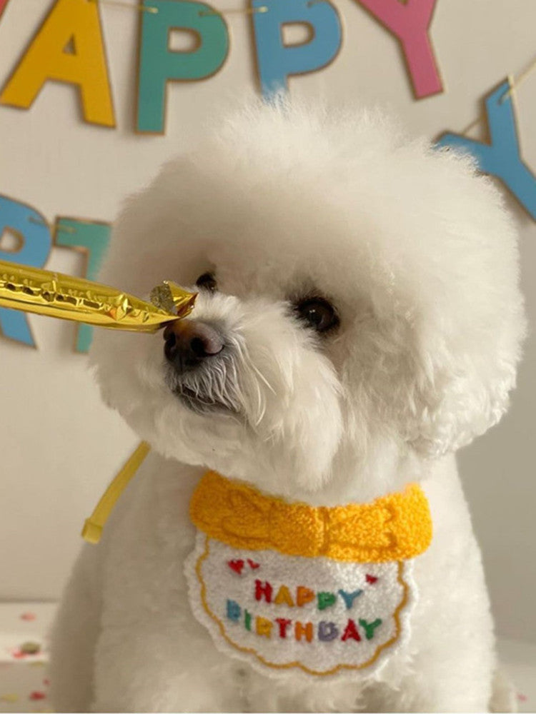 Hand-Knitted Pet Bib & Hat Set, Cute Fashion Accessory for Dogs & Cats