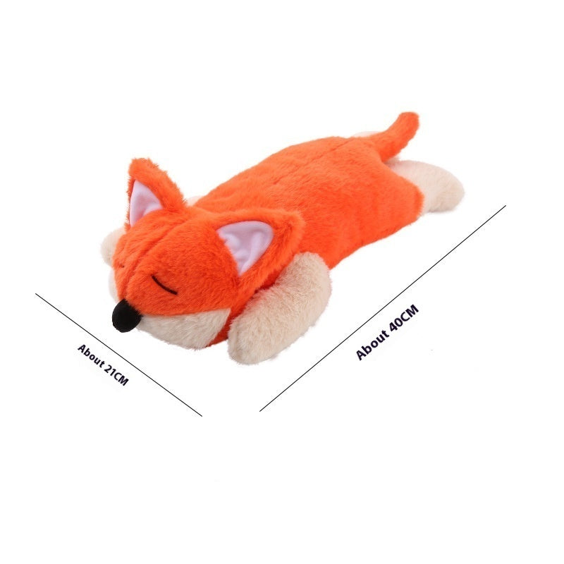 Heart Simulator Plush Dog Toy, Comfort & Companion Plush (Dog, Fox, Raccoon – No Heartbeat Device Included)