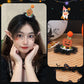 Spooky Chic: Halloween Duck Bill Hair Clip Ornaments (Lace, Pumpkin, Bat Hat Styles).