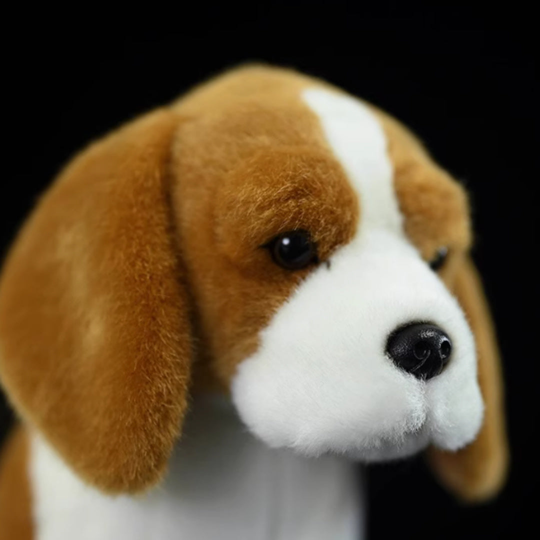 Lifelike Cuddles: Beagle Dog Doll Simulation Plush Toy ($\mathbf{29\text{cm}}$).