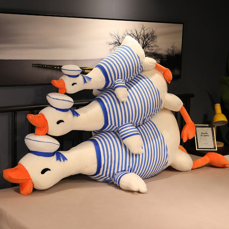 Cute Navy Duck Plush Doll – Soft Stuffed Toy for Kids & Teens