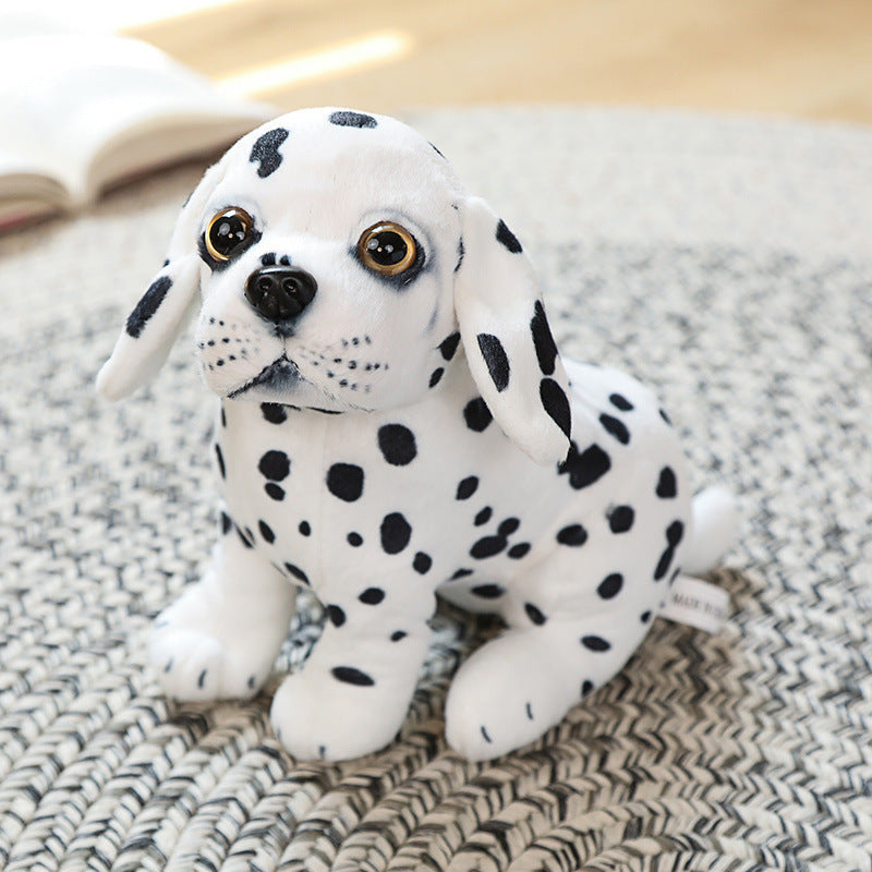 Simulated Dog Doll Plush Toy, Short Plush Animal Figure (20cm, Pug/Bulldog/Chihuahua/Dalmatian)