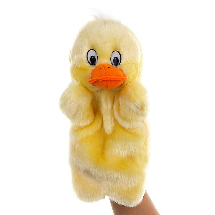Fashion Plush Duck Hand Puppet – Soft Animal-Shaped Interactive Puppet Toy (25 cm)