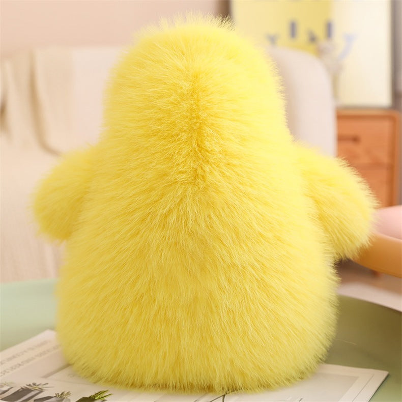 Cute Pier Duck Fluffy Big Doll – Soft Giant Plush Toy in White & Yellow