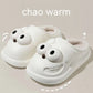 Cotton Slippers Big Eye Dog Cartoon Indoor Platform