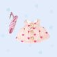 Pet Bunny Clothes, Lop-Eared Rabbit Cotton Outfit for Small Pets