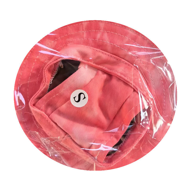 Summer Dog & Cat Wear-Resistant Breathable Bucket Hat, Denim-Style Pet Sun Hat