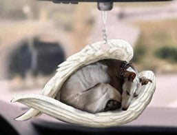 Creative Fashion Cute Dog-Shaped Acrylic Keychain, Single-Sided Print