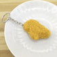 Chicken Leg Model & French Fries Keychain – Cute PVC Food-Themed Accessories