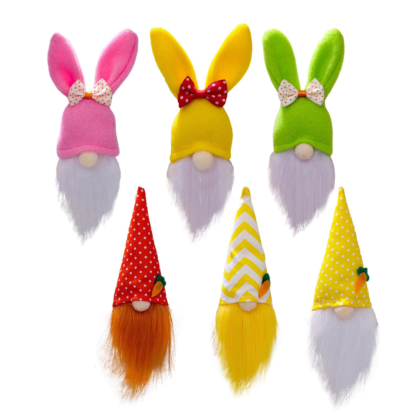 Easter Faceless Bunny Doll Pendant, Nordic Style Rudolph Cloth Ornament (3-Piece Set)