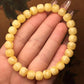Natural Beeswax Old Yellow Chicken Grease Wax Bracelet – Rich & Full Single Circle Ornament