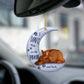 Sleeping Angel Dog Car Pendant, Cute Acrylic Hanging Ornament for Cars, Doors & Home Decor