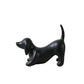 Minimalist Ceramic Dog Ornament, Modern Black, White & Metallic INS-Style Home Decor (Large & Small Sizes)