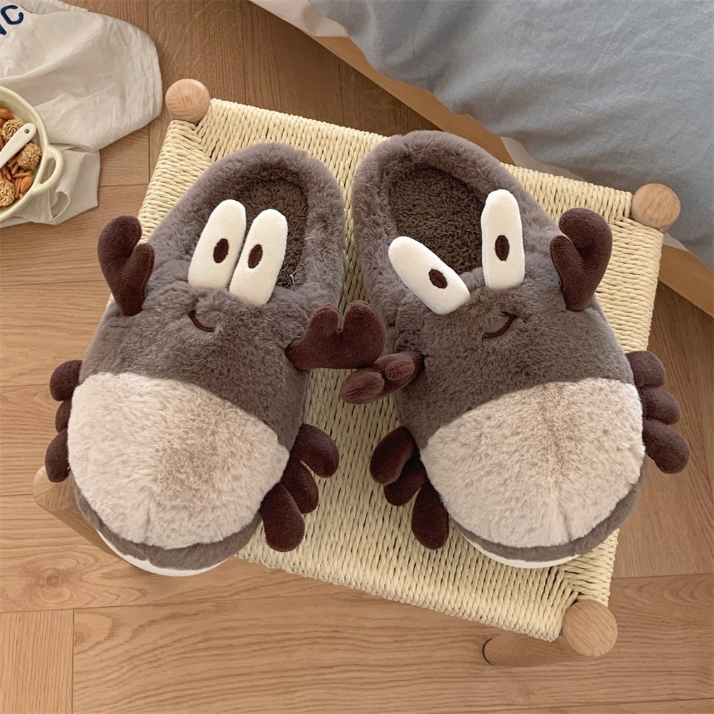 Cozy Steps: Cute Duck Paw Full Pack Indoor Cotton Slippers (Warm & Non-Slip).