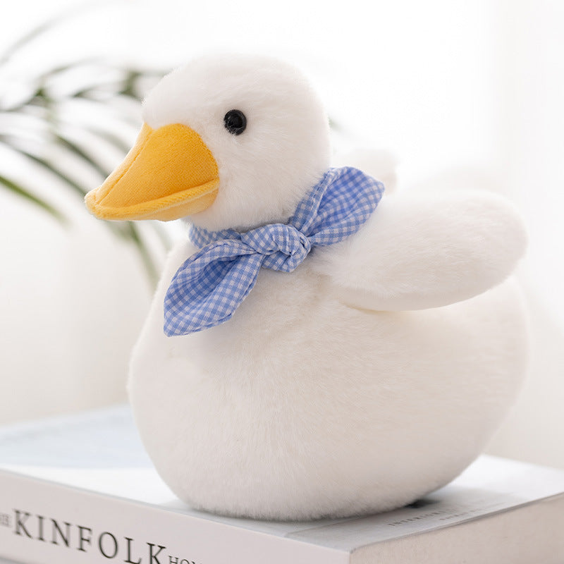 Cute Big White Duck Hug Pillow – Plush Toy Cushion with Frog & Puppy Options