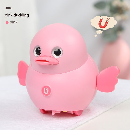 Interactive Fun: Electric Walking & Swinging Duck Mother and Baby Toy Set (Magnetic Connection).