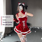 Christmas Bunny Cosplay Uniform, Gold Velvet Women’s Costume Set (Free Size)