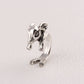 Simple Retro Bunny Ring, Adjustable Alloy Rabbit Ring for Women