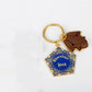 Wizardly Sweet: Chocolate Frog Hangtag Keychain of the Magic Academy.