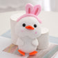 Small Duck Doll Charm – Cute Mini Plush Bag Pendant for Girls’ Schoolbags (12 cm)