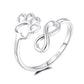 Women’s Cute Dog Paw Shape Ring, Simple & Stylish Silver Fashion Jewelry