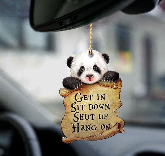 Sleeping Dog Angel Car Pendant, Acrylic Hanging Ornament for Cars, Doors & Home Decor