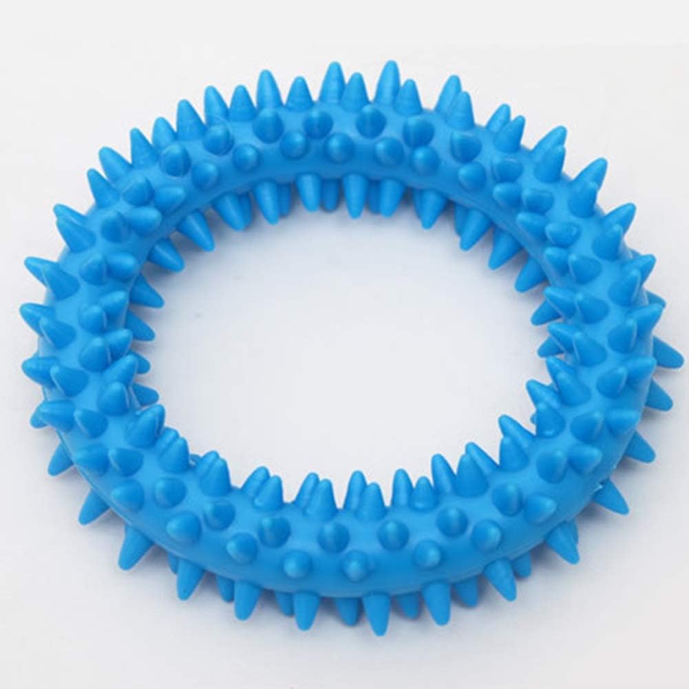 TPR Spiky Circle Dog Chew Ring, Bite-Training Molar Toy & Teeth-Cleaning Pet Supply