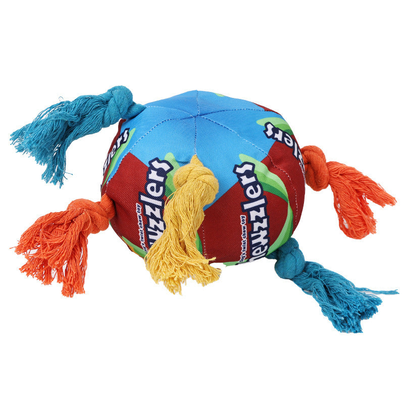 Twisted Sugar Sniffing Ball, Dog Puzzle Toy for Food Hiding & Molar Training