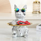 French Bulldog Resin Desktop Ornament, Personality Pattern Storage Tray for Home, Bar & Halloween Decor