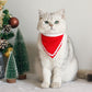 Winter Christmas Dog Scarf & Hat Set, Festive Pet Bib, Cloak & Accessories for Cats & Dogs