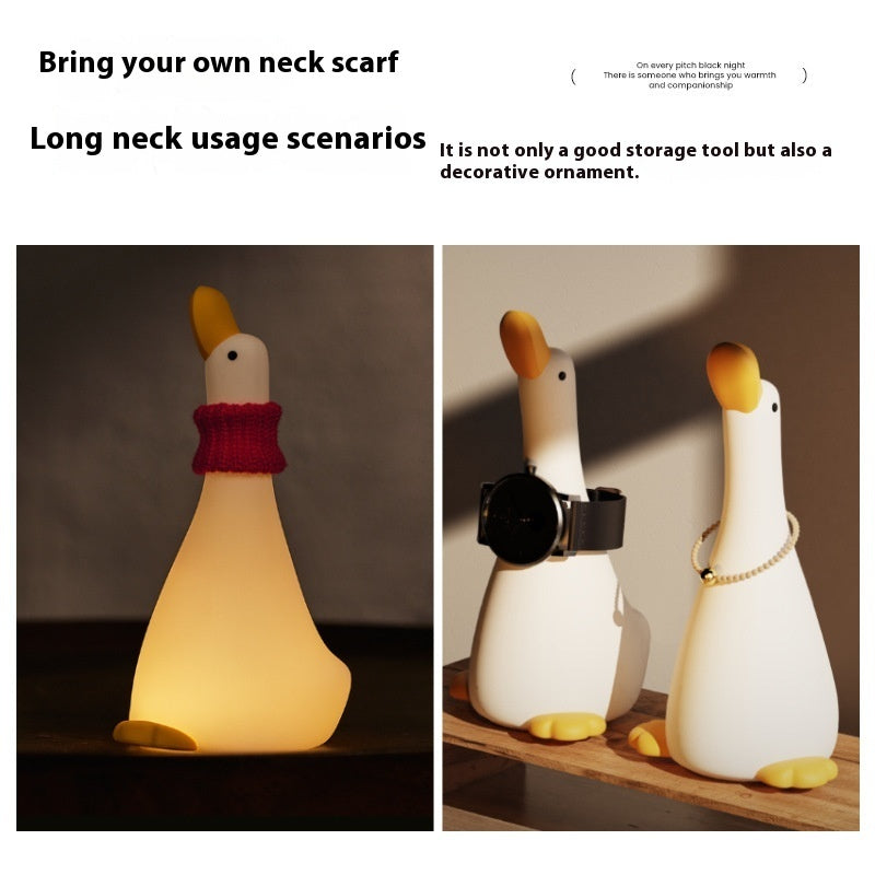 Charming Glow: Looking Up Little Duck Rechargeable Night Lamp.