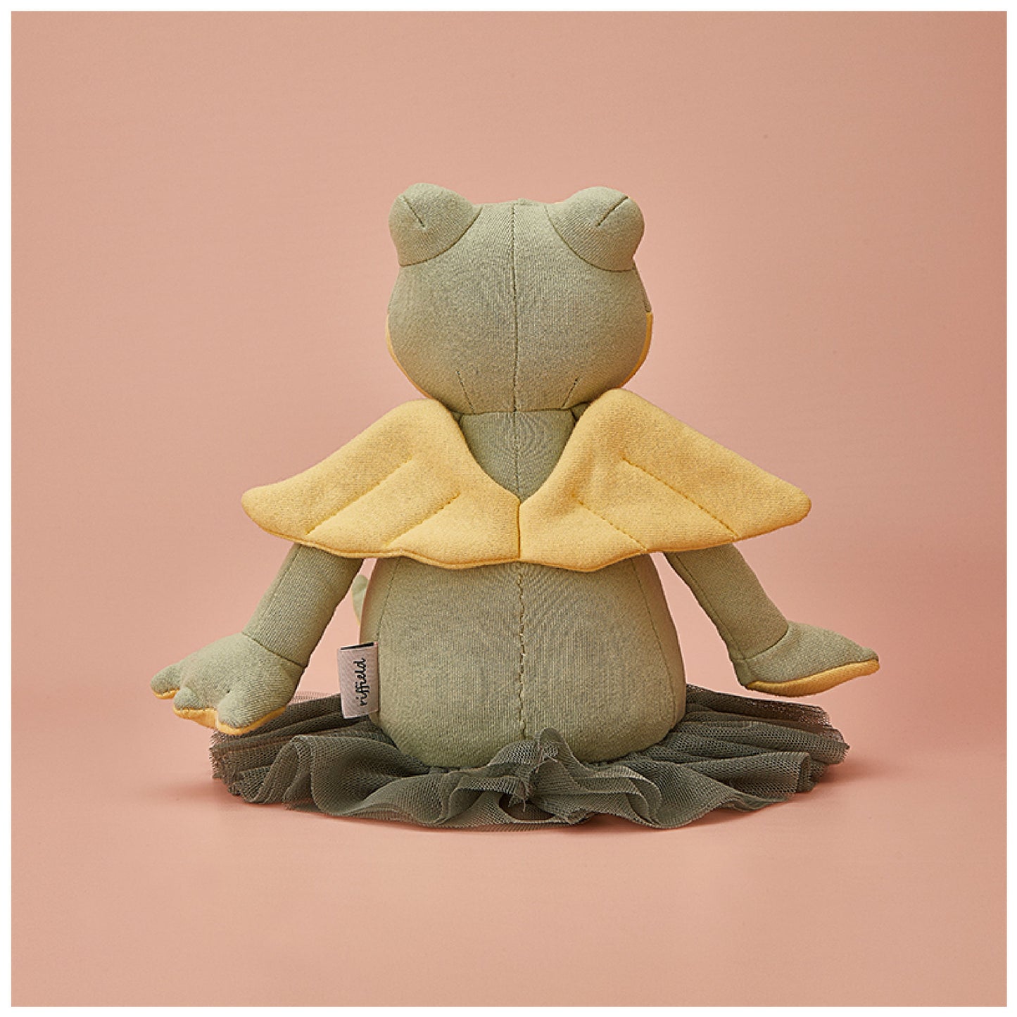 Green Frog Plush Toy with Gauze Skirt – Baby Comforter Gift (40 cm)