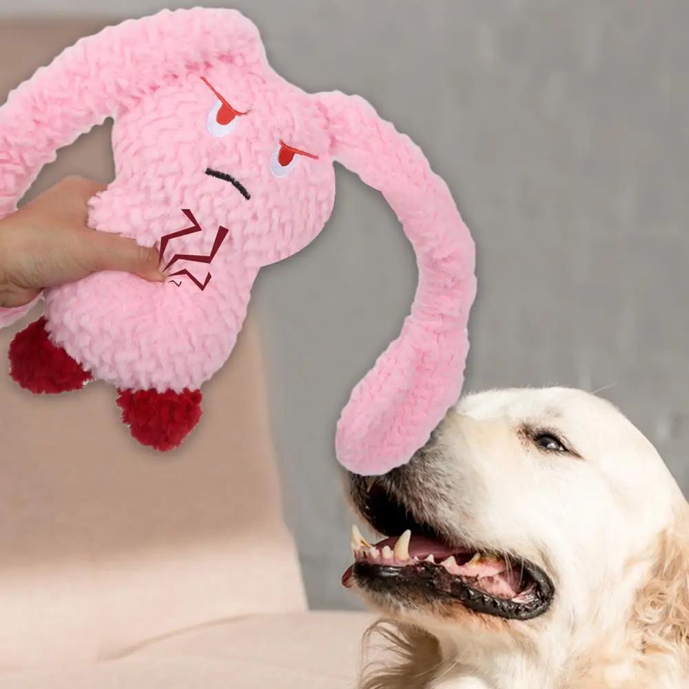 Tough Love: Bunny Squeaky Dog Teething Toy ($\mathbf{35\text{cm}}$ Plush Chew Toy for Medium/Small Dogs).
