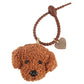 CharmCute Teddy Dog Soft Rubber Keychain Pendant, Creative Cartoon Style