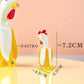 Fruit Fusion: Banana Friend Duck Cute Quirky Resin Ornament (Modern Simplicity).