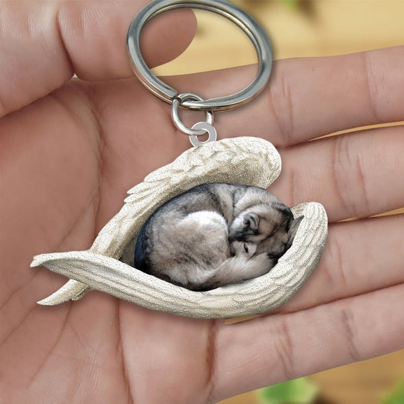 Acrylic Creative Cute Dog Keychain, Animal Cartoon Pendant with Single or Double-Sided Printing