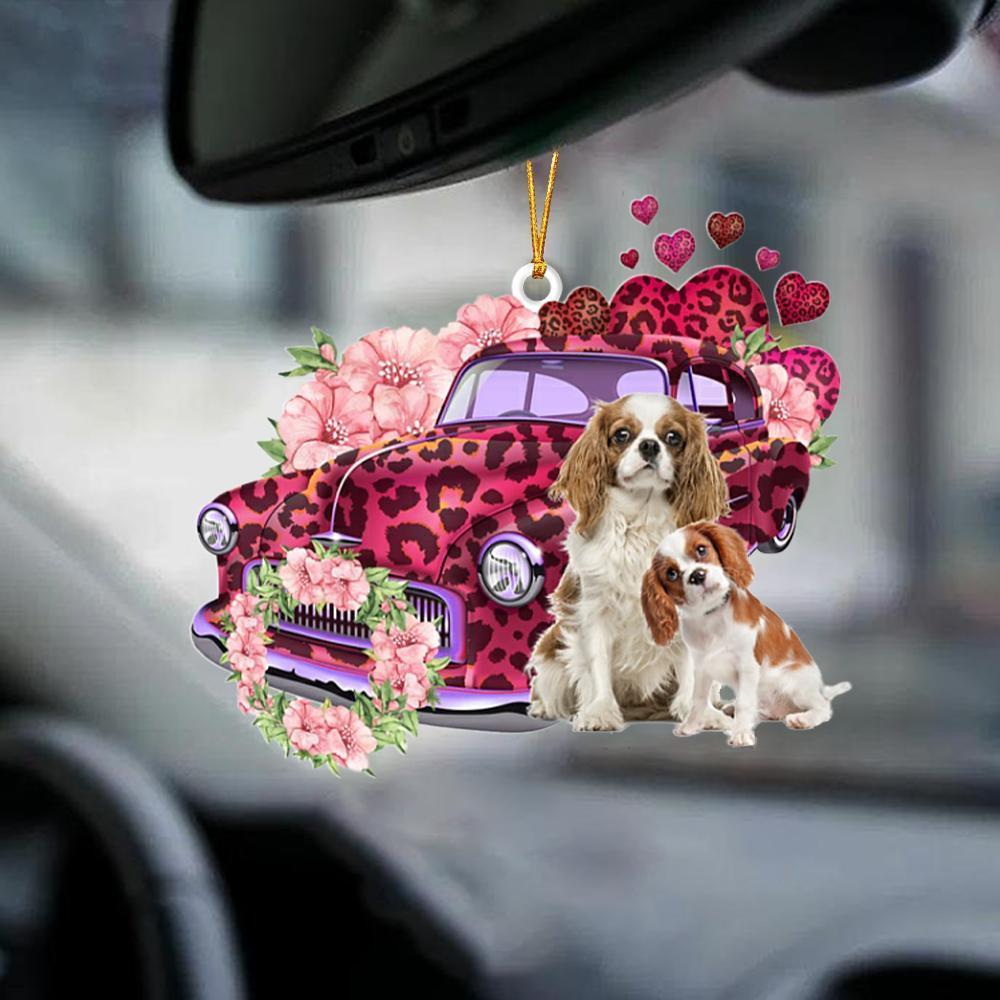 Sleeping Angel Dog Car Pendant, Acrylic Hanging Ornament for Cars, Doors & Home Decor