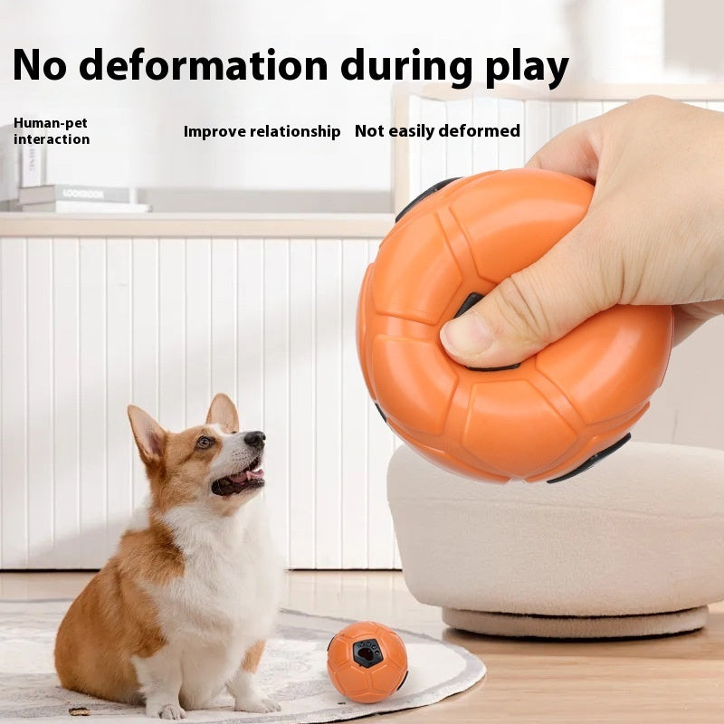 Dog Toy Ball, TPR Nibbling & Teeth Grinding Toy for Dental Health and Fun Play