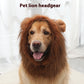 Pet Dog Lion Head Wig, Velvet Dog Hat & Costume Cover