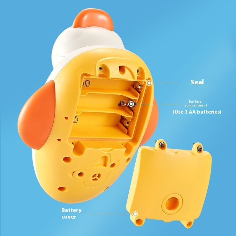 Electric Water Duck Shower Head – Baby Bath Rotating Spray Toy (3 Ducks Set)