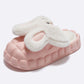 Cute Cartoon Bunny Couple Slippers, Removable & Washable Indoor Household Footwear